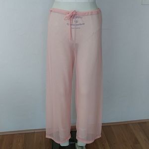 NWOT one of a kind, mesh peach swimsuit cover-up pants, handmade